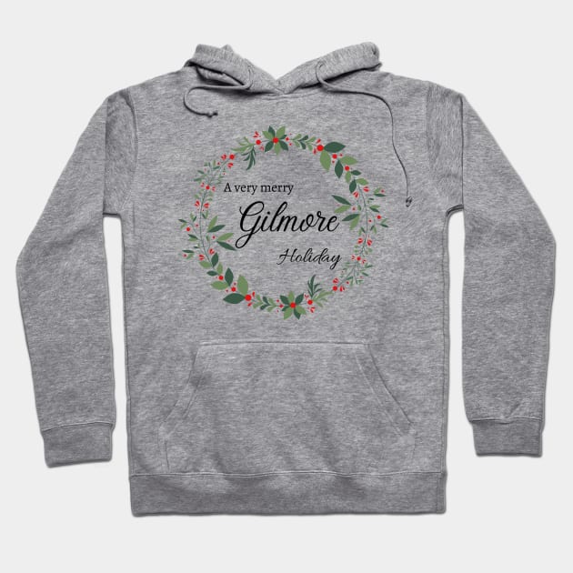 A Very Merry Gilmore Holiday-Dark Hoodie by Gilmore Book Club